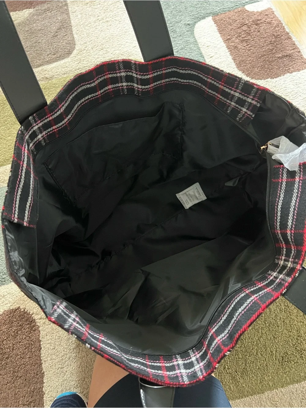 Victoria's Secret Large Plaid Tote